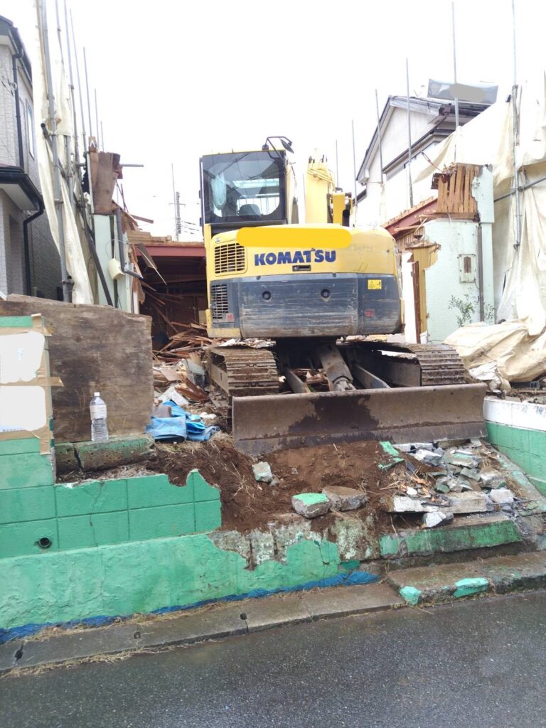 エスブロック 重機解体
