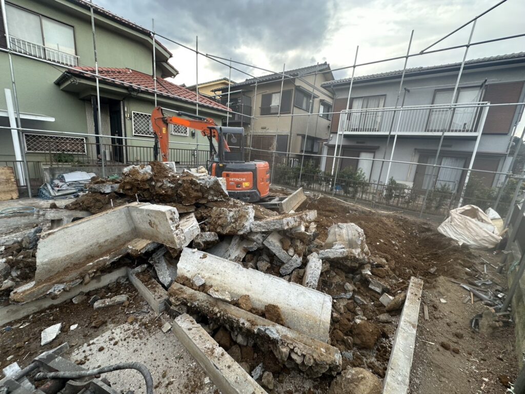 エスブロック 基礎解体