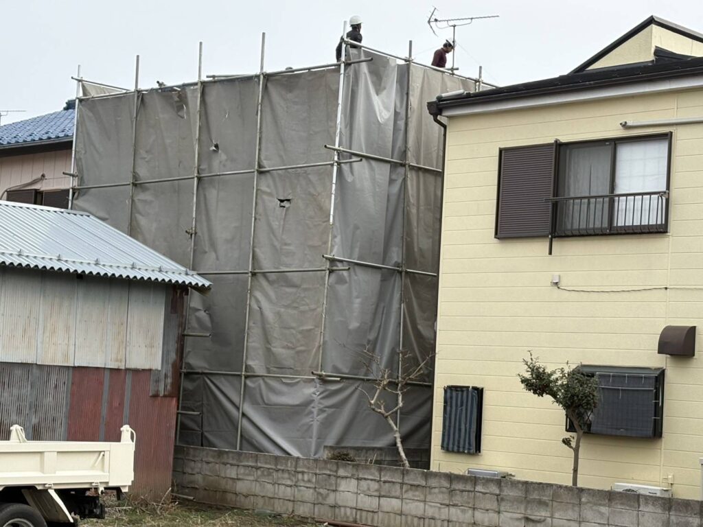 エスブロック　仮設養生