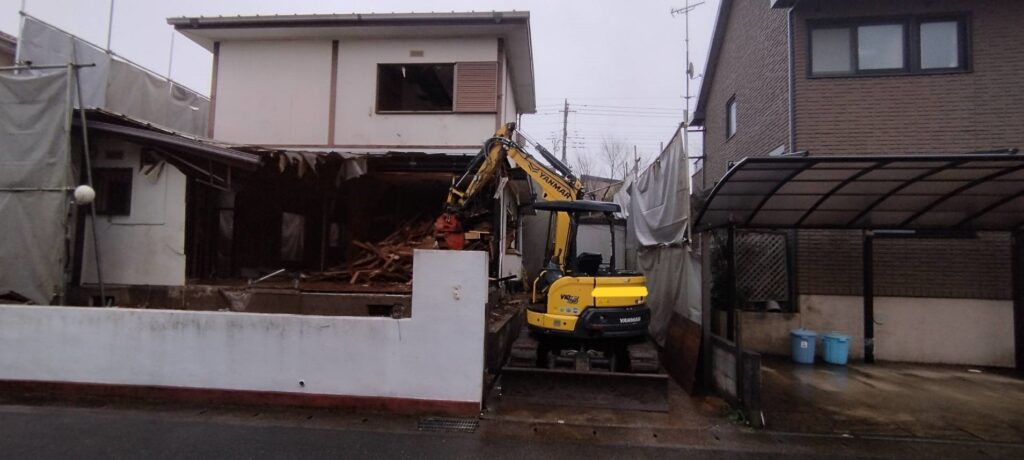 エスブロック　重機解体