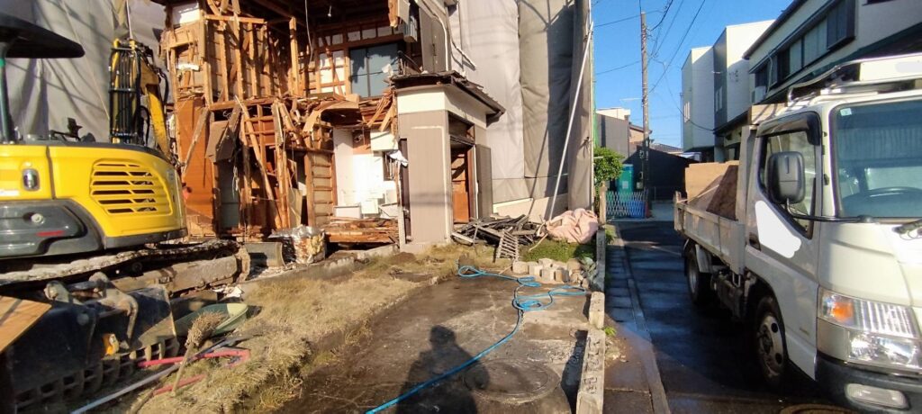 エスブロック　重機解体