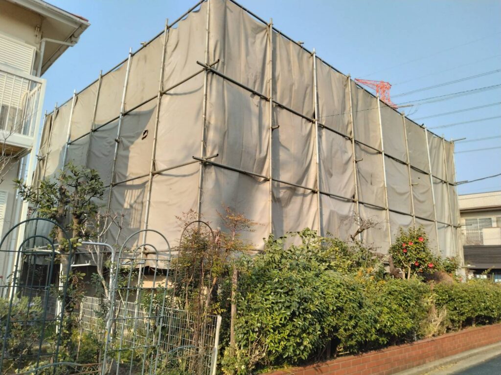 エスブロック　仮設養生