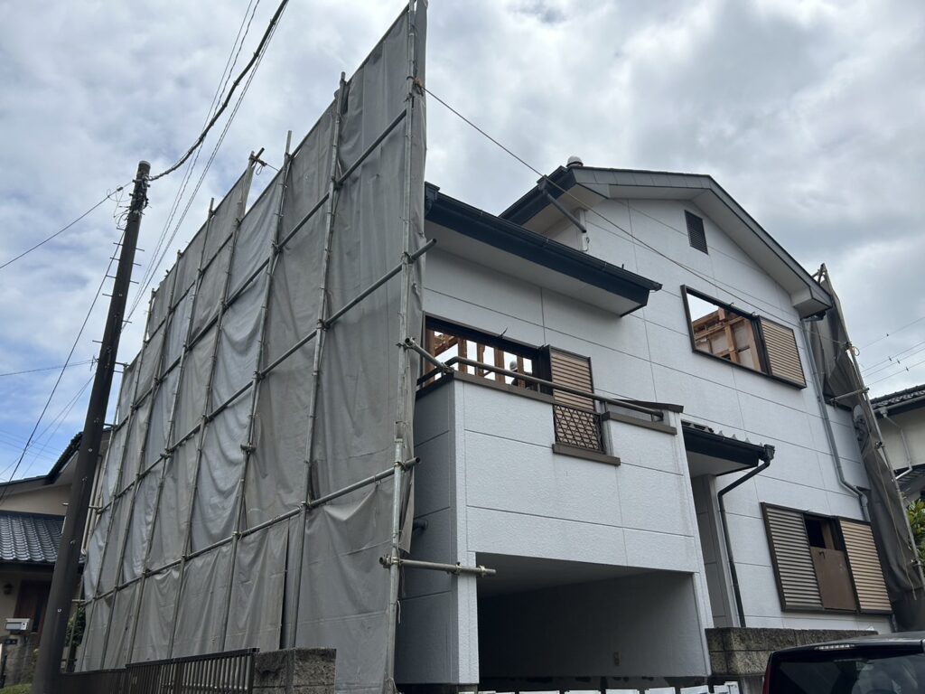 エスブロック　仮設養生