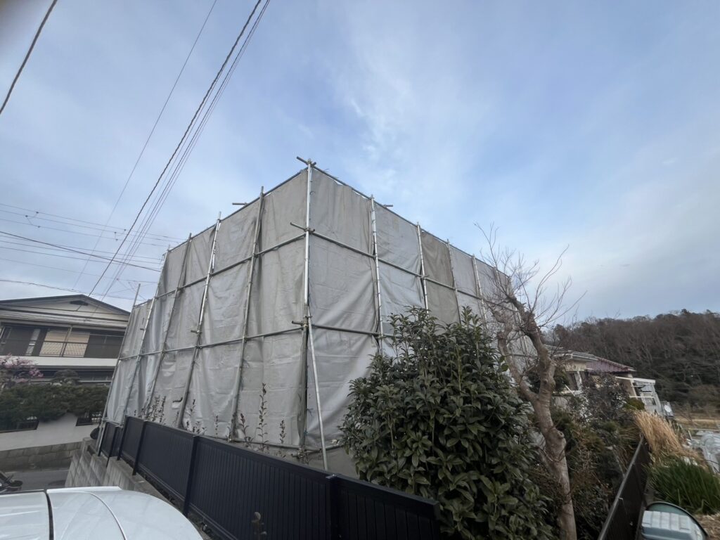 エスブロック　仮設養生