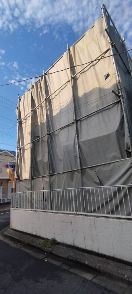 エスブロック　仮設養生
