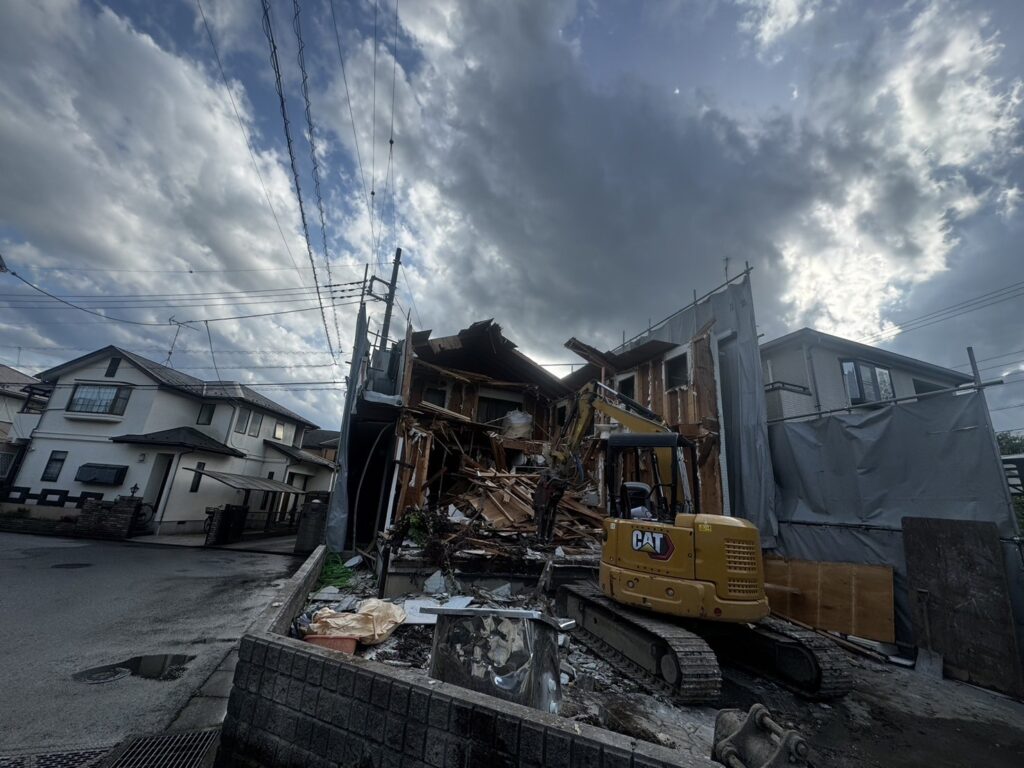 エスブロック　重機解体