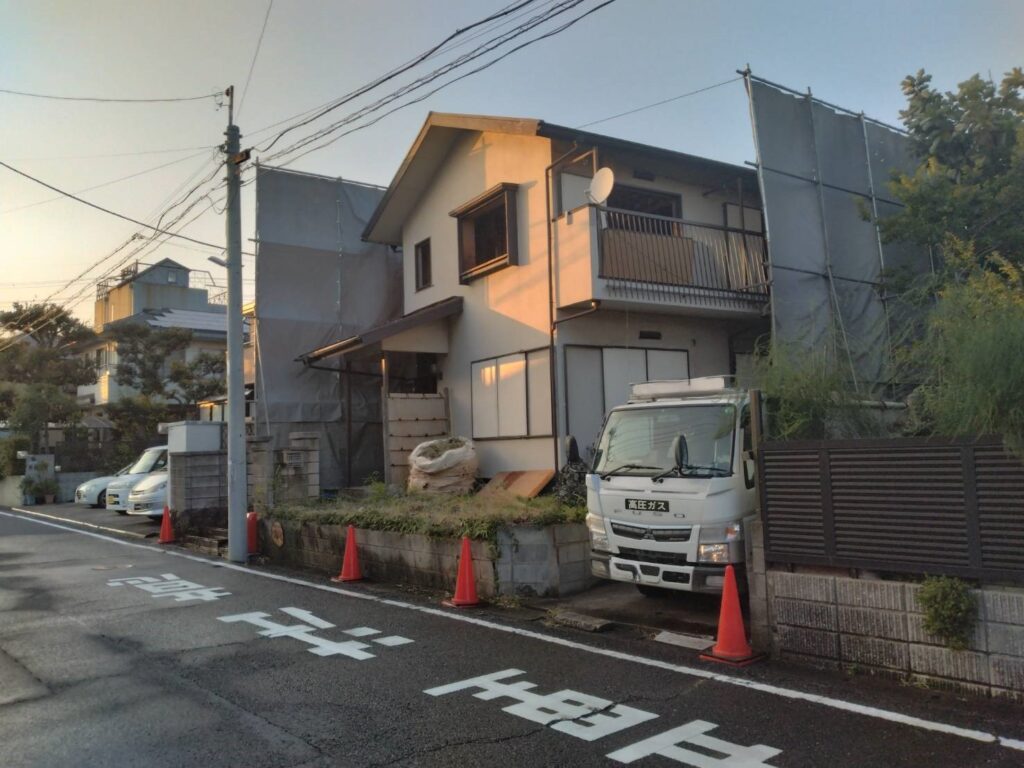 エスブロック　仮設養生