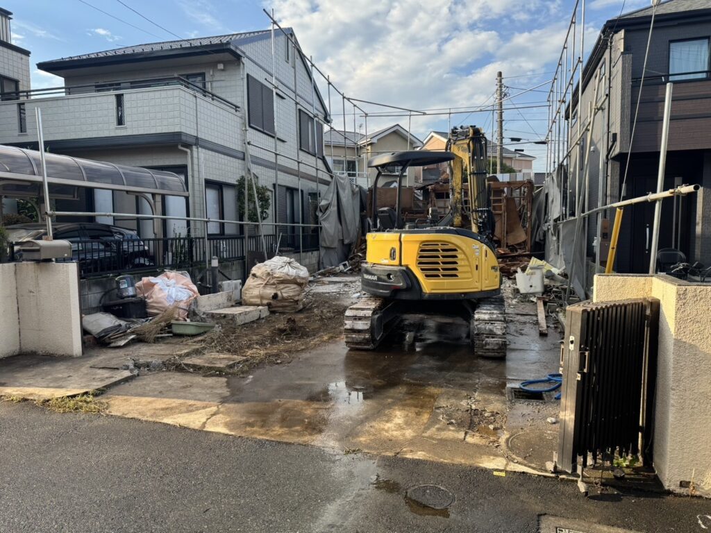 エスブロック　重機解体