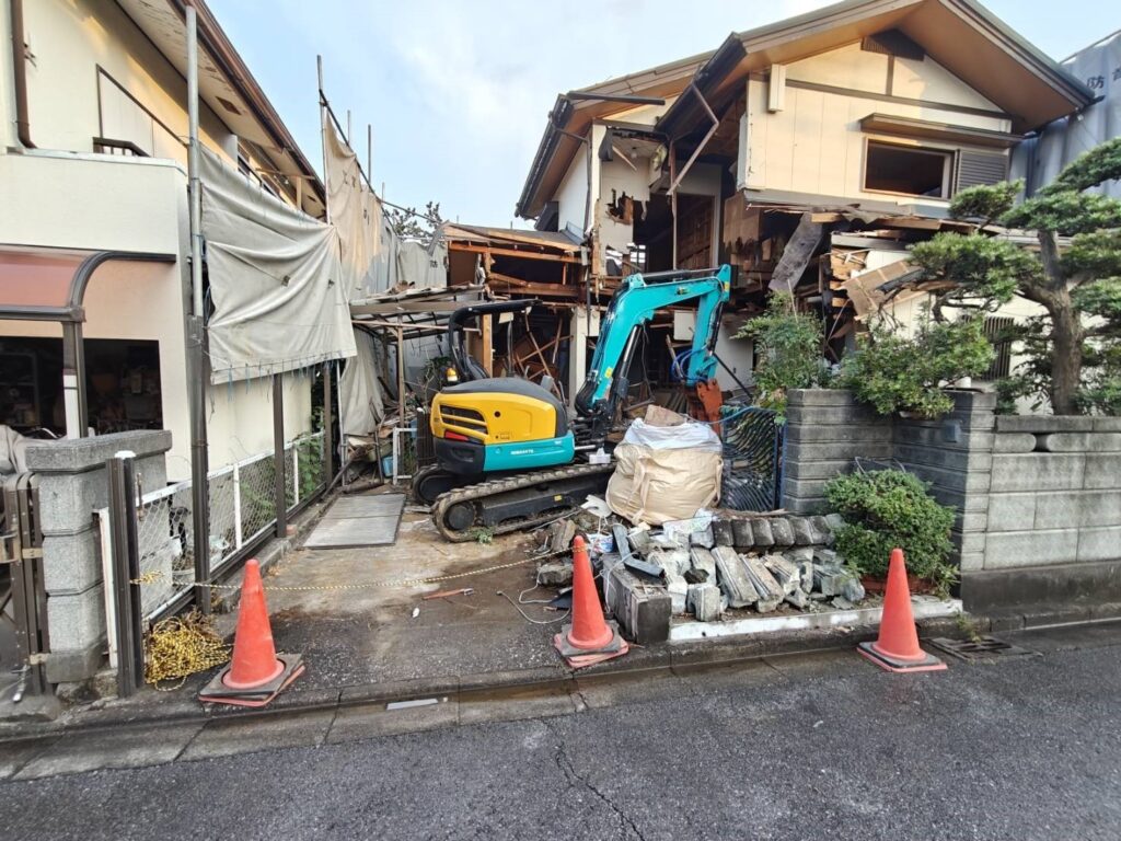 エスブロック　重機解体