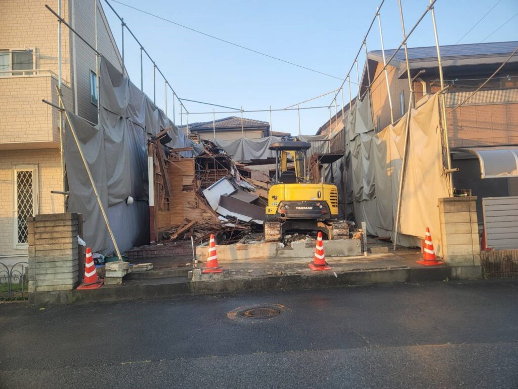 エスブロック　重機解体