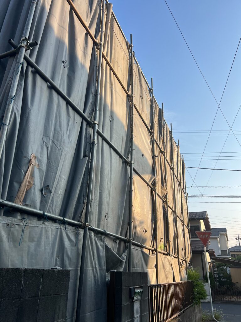 エスブロック　仮設養生