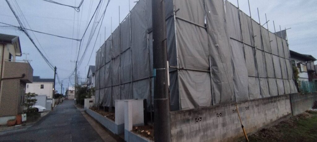 エスブロック　仮設養生