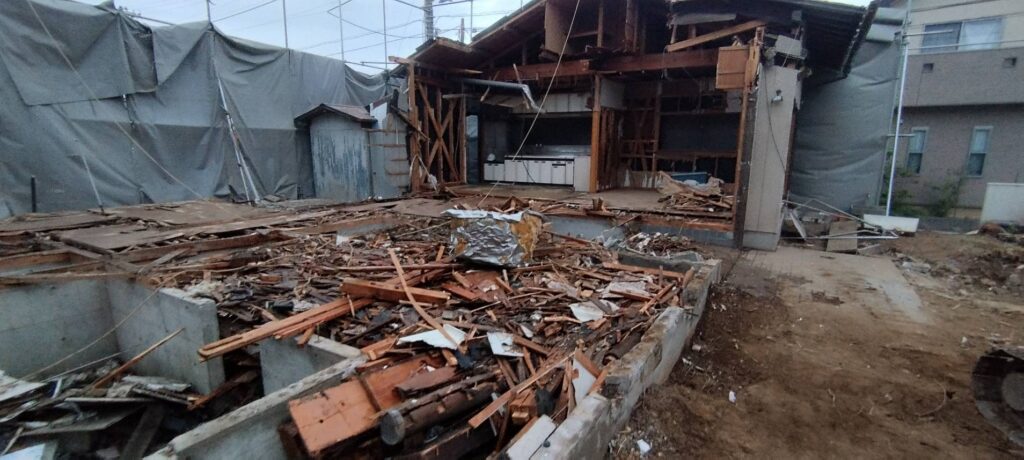 エスブロック　重機解体