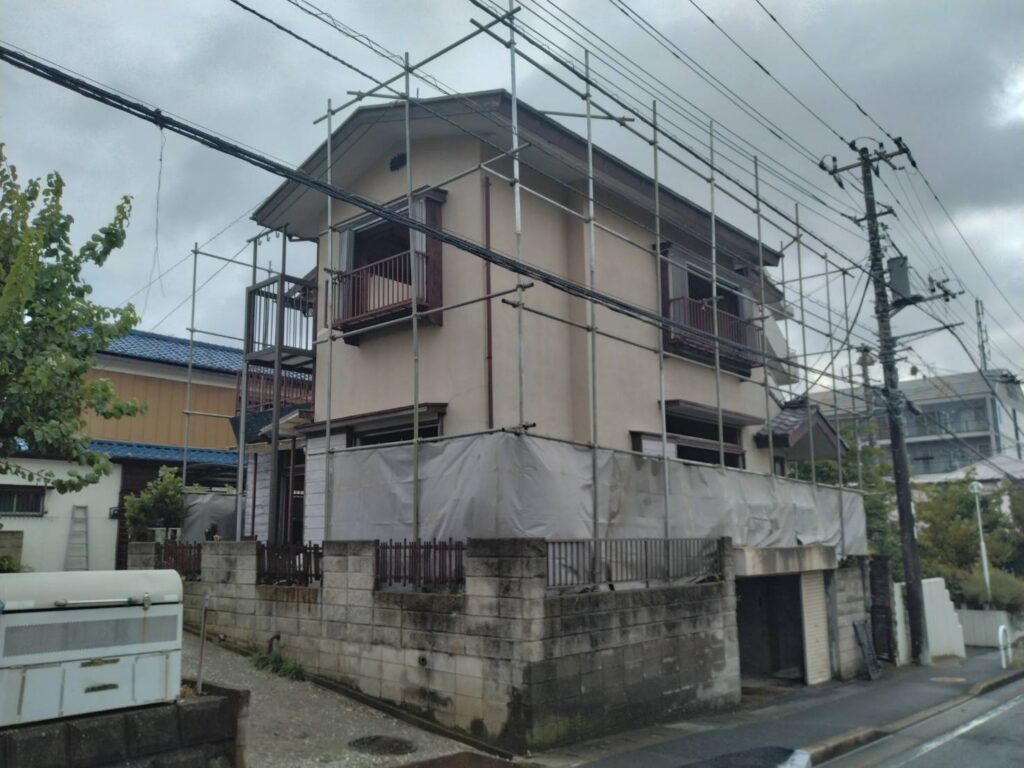 エスブロック　仮設養生