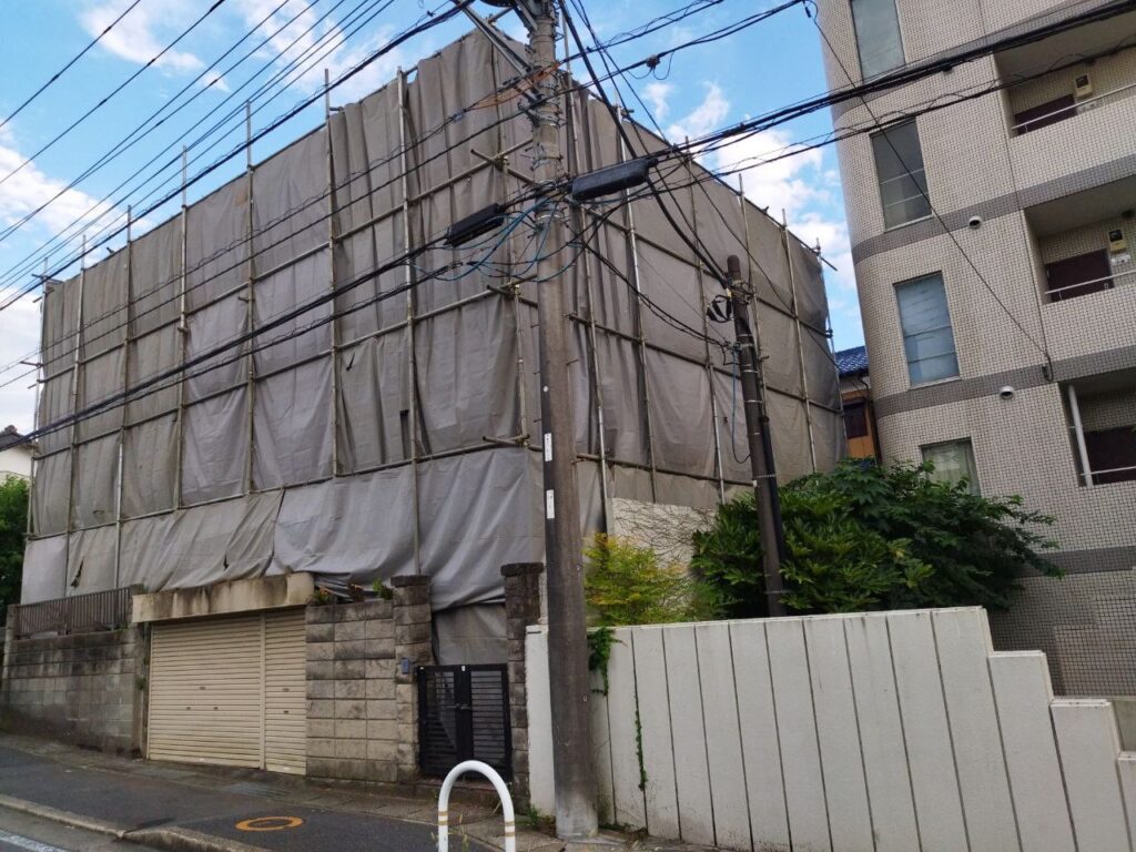 エスブロック　仮設養生