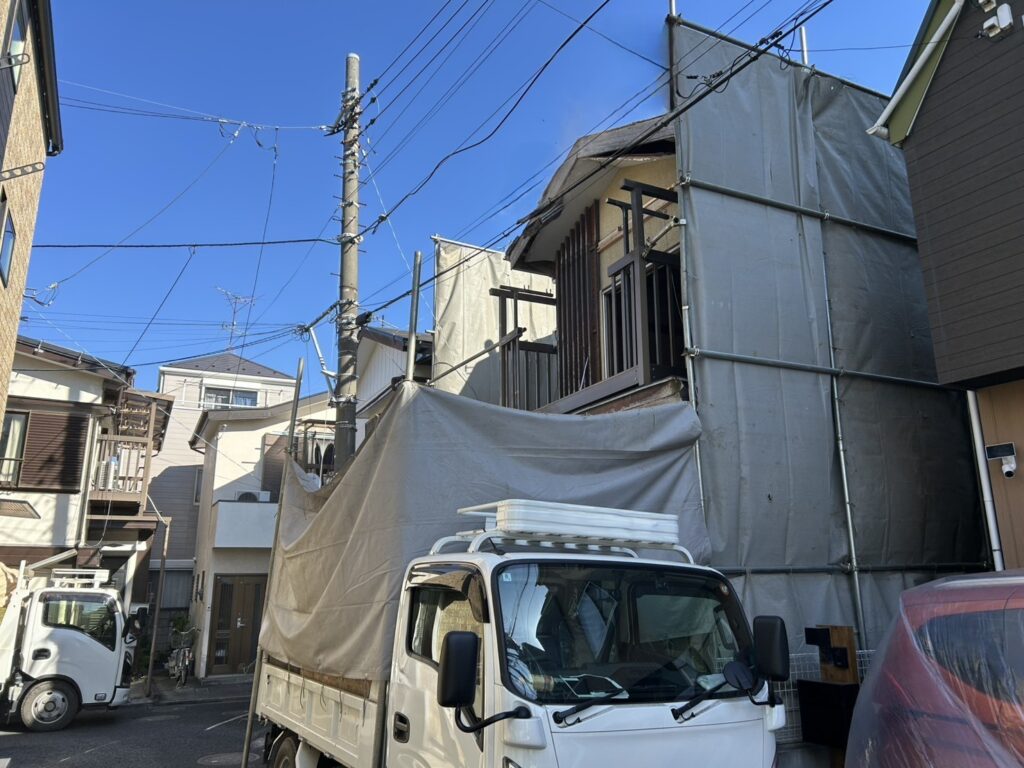 エスブロック　仮設養生