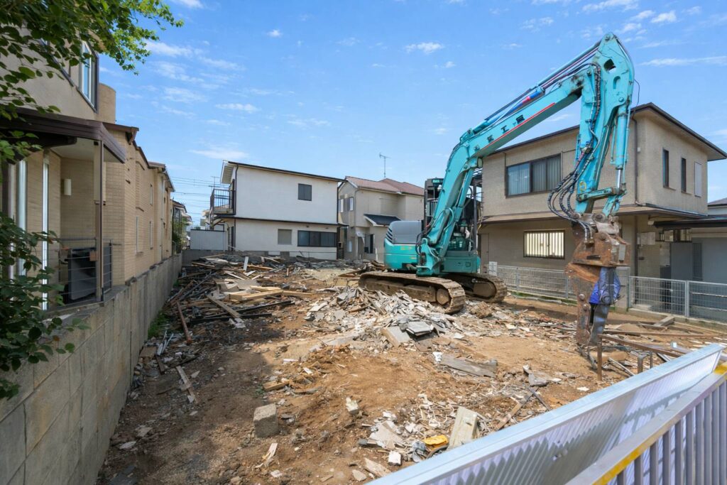 エスブロック　重機解体
