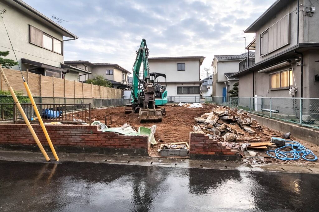 エスブロック　重機解体