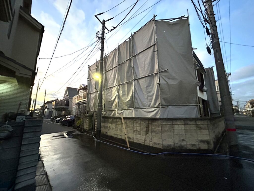 エスブロック　仮設養生