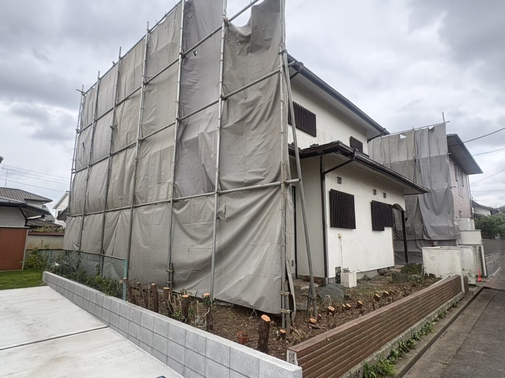 エスブロック　仮設養生