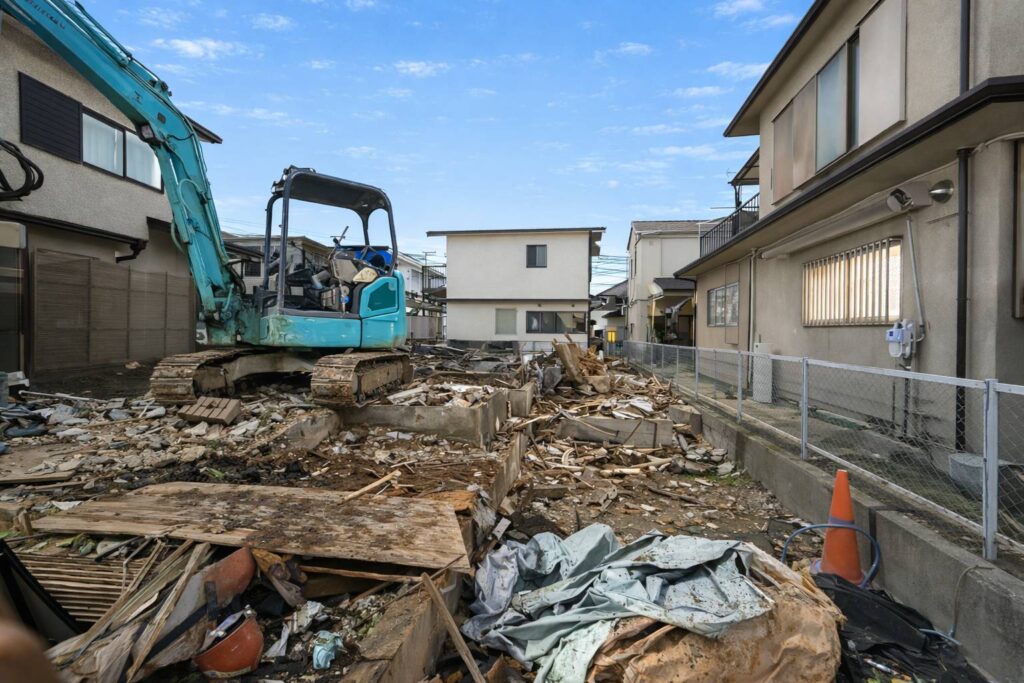 エスブロック　重機解体