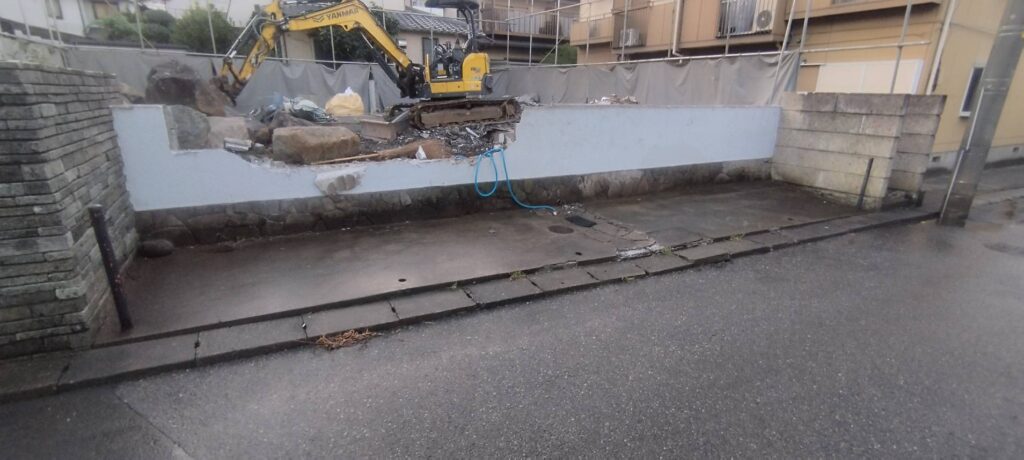 エスブロック　重機解体