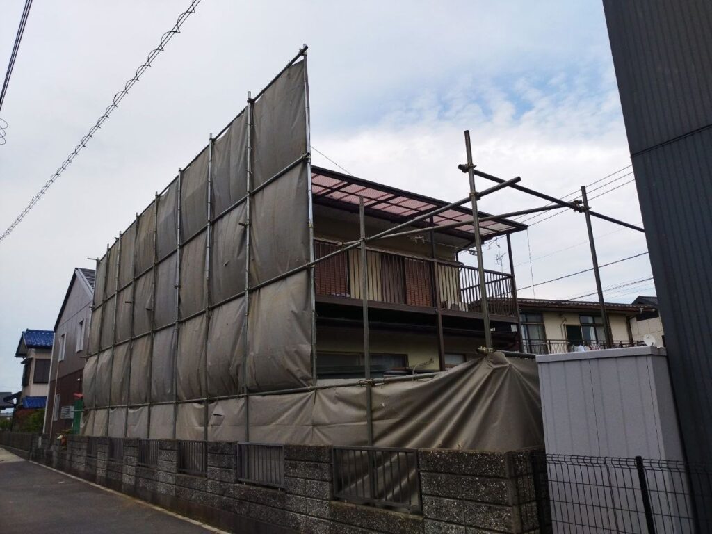 エスブロック　仮設養生