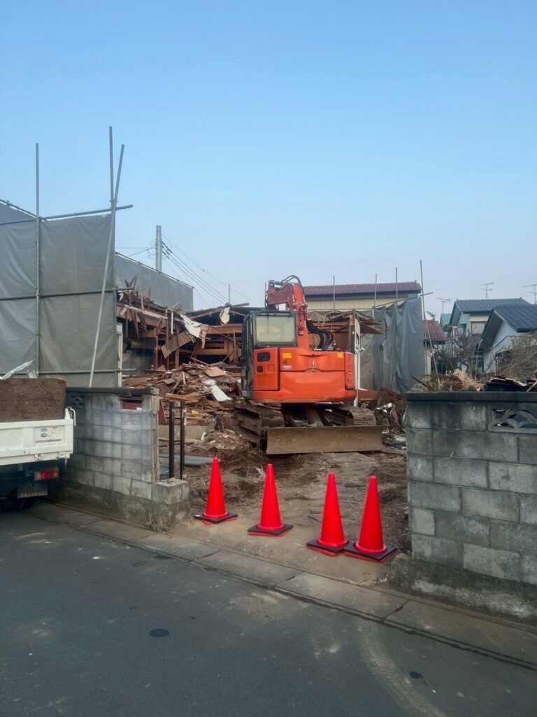 エスブロック　重機解体